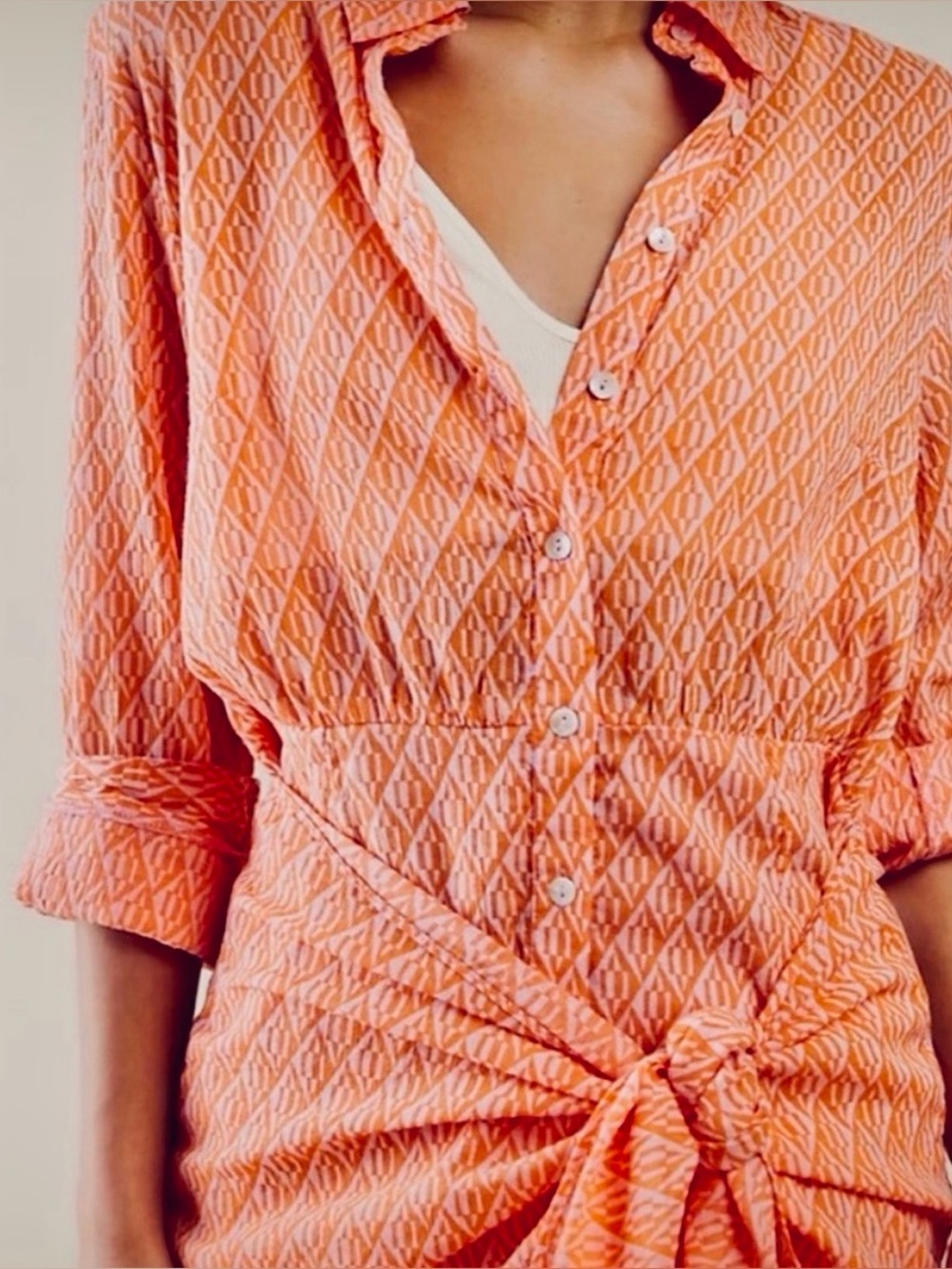 FREE PEOPLE Rillo Shirtdress SMALL